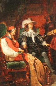 Cinq-Mars rendant son épée à Louis XIII